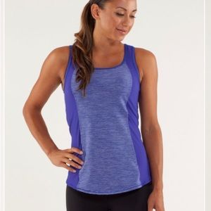Lululemon Run Speed Squad Tank Tonka Stripe Pigment Blue. Size 4